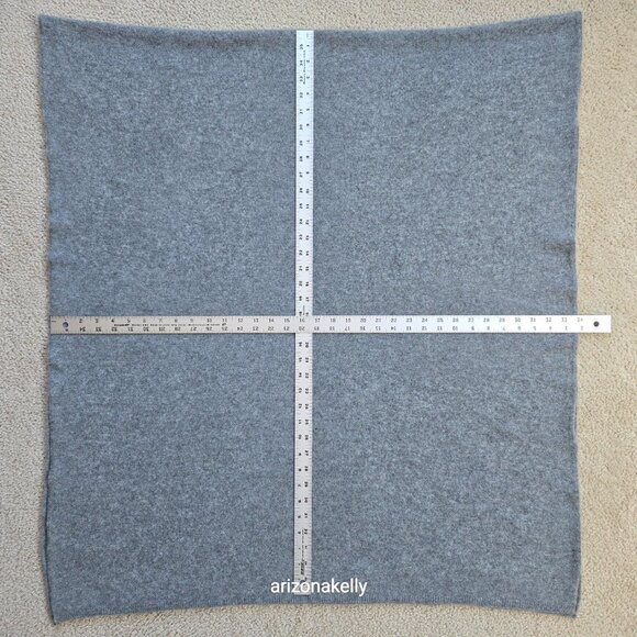 NWOT Zara Cashmere Scarf Grey Wrap Oversized - Picture 3 of 15